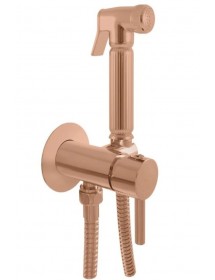 Mitigeur bidet encastrable SEINA avec douchette en laiton rose gold poli