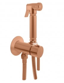 Mitigeur bidet encastrable SEINA avec douchette en laiton rose gold brossé