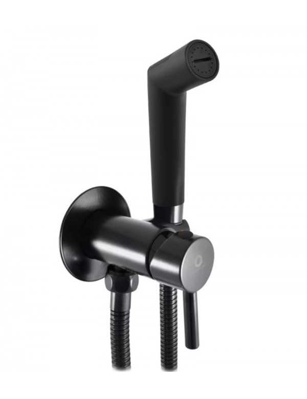 Mitigeur bidet encastrable SEINA avec douchette en laiton noir mat Mitigeur bidet encastrable SEINA avec douchette en laiton noir mat