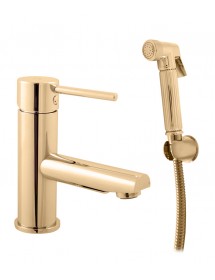 Mitigeur bidet SEINA avec douchette en laiton doré