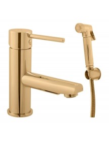 Mitigeur bidet SEINA avec douchette en laiton doré brossé