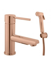 Mitigeur bidet SEINA avec douchette en laiton rose gold poli