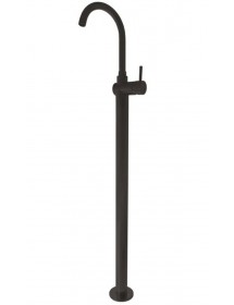 Mitigeur lavabo sur pied SEINA en laiton noir H. 115 cm