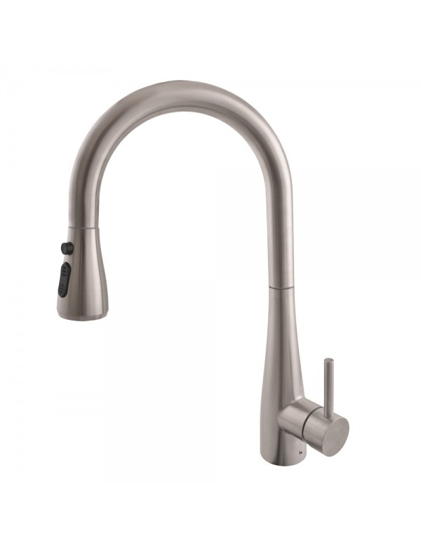 Mitigeur évier SEINA avec douchette extractible en laiton chromé Mitigeur évier SEINA avec douchette extractible en laiton chromé