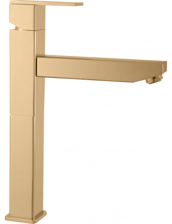 Mitigeur haut lavabo LOIRA sans siphon en laiton doré Mitigeur haut lavabo LOIRA sans siphon en laiton doré