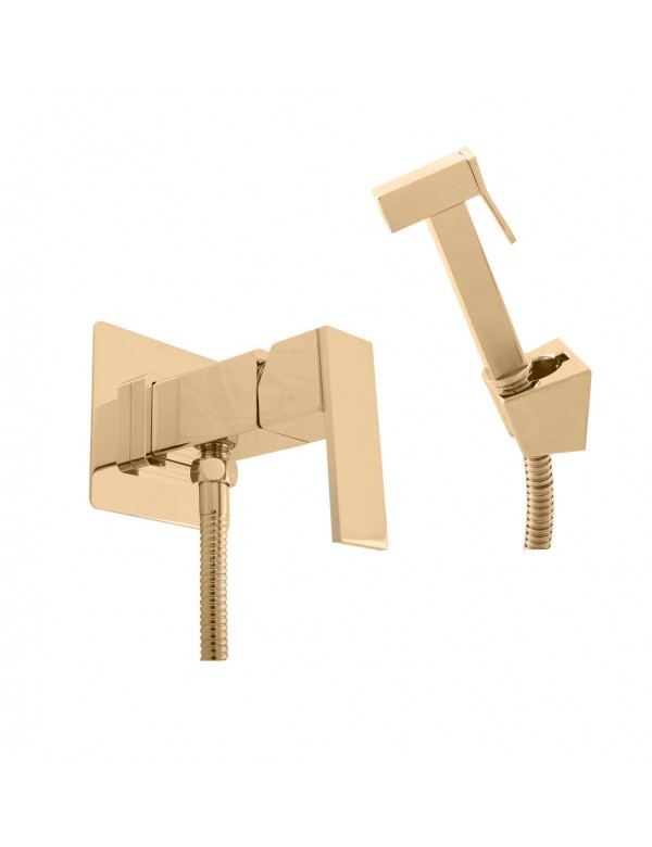 Mitigeur bidet, toilettes encastrable LOIRA laiton doré avec douchette Mitigeur bidet, toilettes encastrable LOIRA laiton doré avec douchette