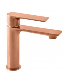 Mitigeur lavabo NIL en laiton rose gold brossé sans siphon