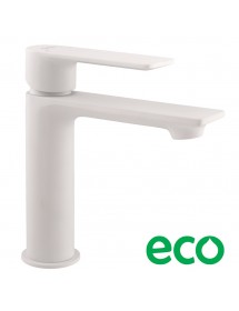 Mitigeur lavabo NIL en laiton blanc sans siphon