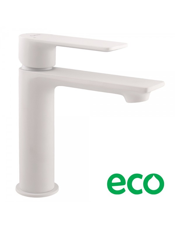 Mitigeur lavabo NIL en laiton blanc sans siphon Mitigeur lavabo NIL en laiton blanc sans siphon