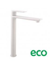 Mitigeur lavabo haut  NIL en laiton blanc sans siphon H. 26,1 cm