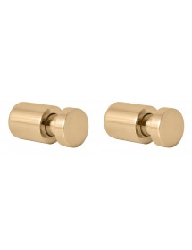 Lot de 2 patères COLORADO en laiton doré 3cm x 1,6cm