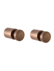 Lot de 2 patères COLORADO en laiton bronze 3cm x 1,6cm