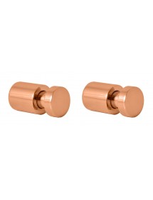 Lot de 2 patères COLORADO en laiton doré brossé 3cm x 1,6cm