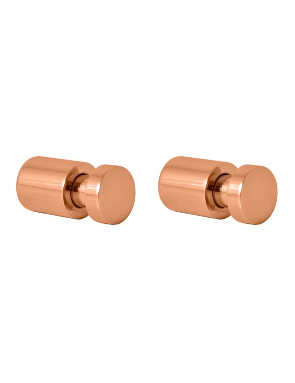 Lot de 2 patères COLORADO en laiton doré brossé 3cm x 1,6cm Lot de 2 patères COLORADO en laiton doré brossé 3cm x 1,6cm