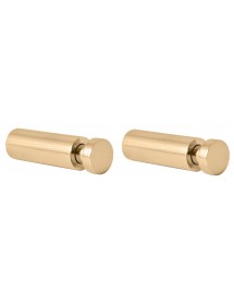 Lot de 2 patères simples COLORADO en laiton doré 5cm x 1,6cm
