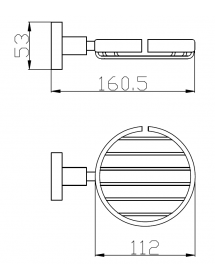 Porte-savon grille COLORADO en laiton doré brossé 16,05x5,3 cm Porte-savon grille COLORADO en laiton doré brossé 16,05x5,3 cm