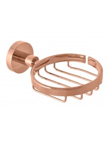 Porte-savon grille COLORADO en laiton rose gold poli 16,05x5,3 cm