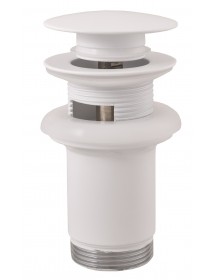 Pop-up pour lavabo et évier en laiton blanc 6,5 cm