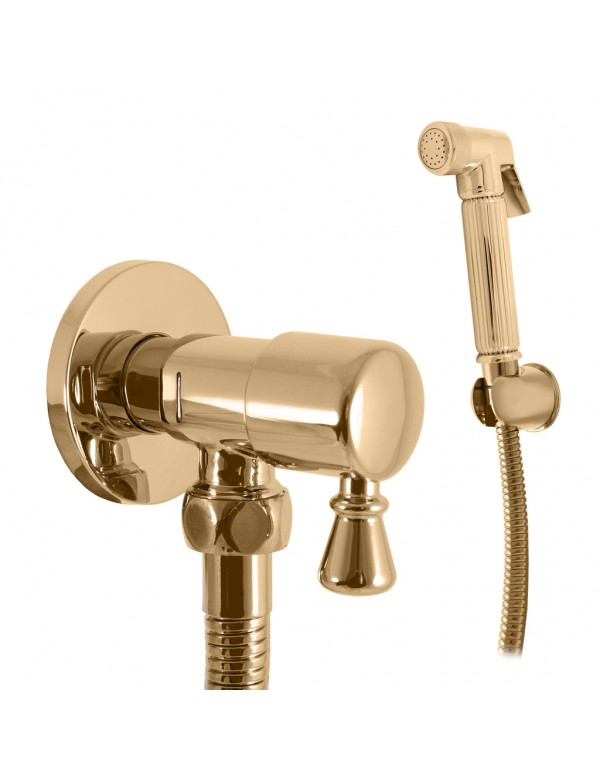 Mitigeur bidet, toilettes en laiton doré MORAVA RETRO avec douchette Mitigeur bidet, toilettes en laiton doré MORAVA RETRO avec douchette