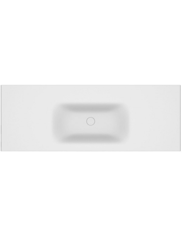 Grand lavabo sans trou à encastrer ELOISE en solid surface 140x46x16 cm Grand lavabo sans trou à encastrer ELOISE en solid surface 140x46x16 cm