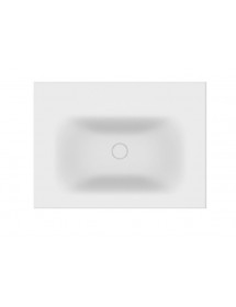 Lavabo sans trou à encastrer ELOISE en solid surface 60x46x16 cm