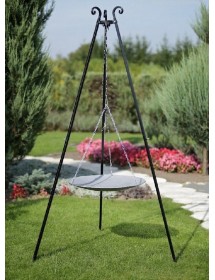 WOK 46 cm spécial brasero sur trépied + brasero CUBA