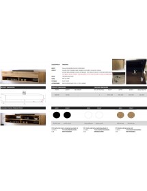 Meuble TV à suspendre DERBY 140 blanc brillant 140x32,8x31 cm