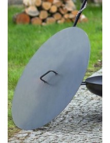 Couvercle de brasero rond en acier 100 cm