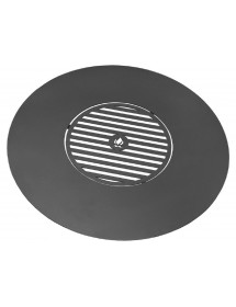 Plaque de cuisson avec grille pour braséro 100 cm