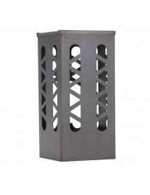 Cheminée de jardin rectangulaire TANANA 56x28x60 cm en acier