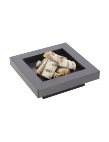 Brasero de jardin carré BACHACHE 70x70 cm en acier