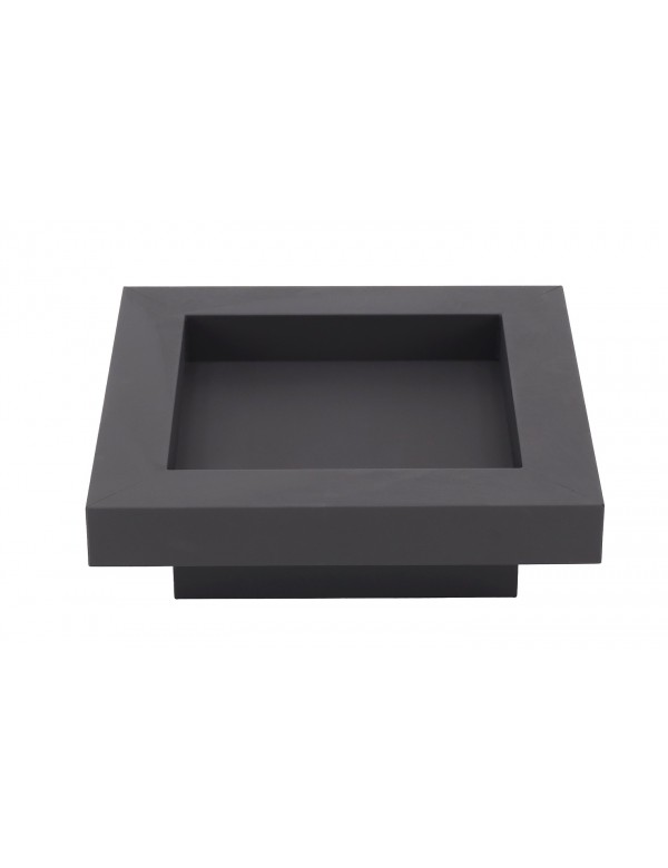 Brasero de jardin carré BACHACHE 80x80 cm en acier