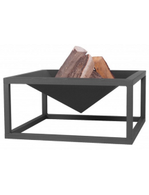 Brasero de jardin carré SQUARE 70 cm en acier