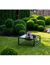 Brasero de jardin carré SQUARE 70 cm en acier