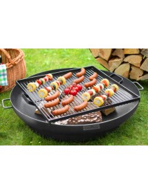 Grille de cuisson carrée 58x58 cm pour brasero rond 80 cm