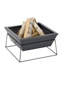 Brasero de jardin carré PESTAK 60 cm en acier