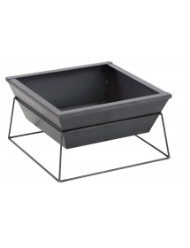 Brasero de jardin carré PESTAK 60 cm en acier