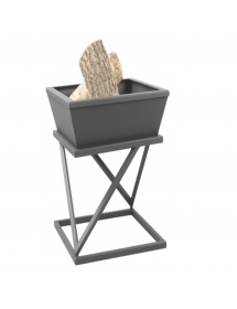 Brasero de jardin carré LASY 60x60 cm en acier