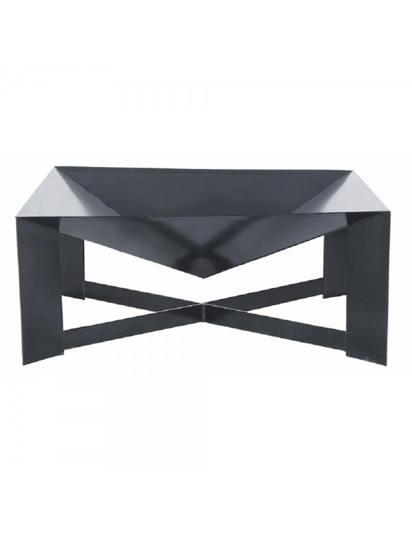 Brasero de jardin carré CUBA 80x80 cm en acier