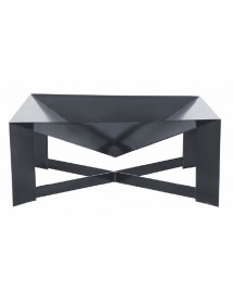 Brasero de jardin carré CUBA 80x80 cm en acier