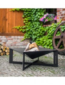 Brasero de jardin carré CUBA 70X70 cm en acier