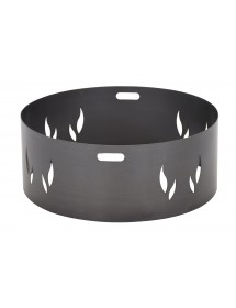 Pare-feu droit pour brasero 80 cm en acier