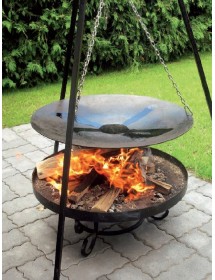 WOK spécial brasero 46 cm à suspendre sur un trépied