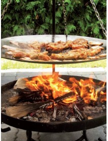 WOK spécial brasero 56 cm à suspendre sur un trépied