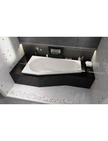 Baignoire d'angle droite acrylique RIHO DELTA 150x80 cm