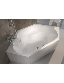 Baignoire d'angle acrylique RIHO WINNIPEG 145x145 cm