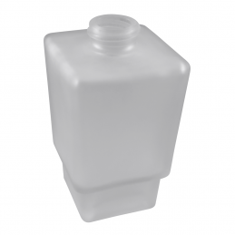 Distributeur de savon liquide en chrome et en verre VIA 6,5 x15x 12cm / 250ml