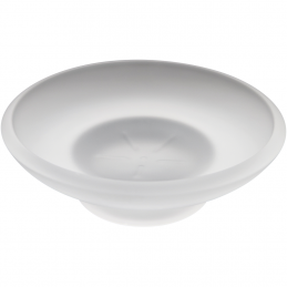 Porte-savon rond en verre pose libre OMEGA 11x6x11 cm