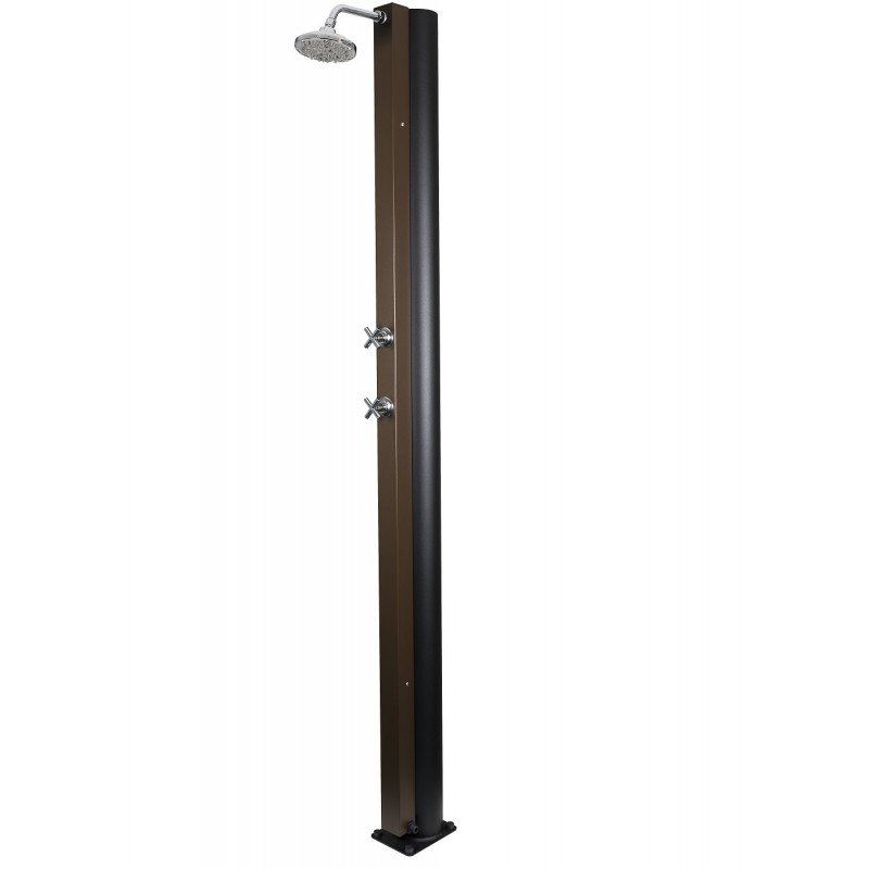 Douche de piscine solaire marron rustique 30L