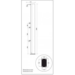 Douche de piscine solaire grise 30L